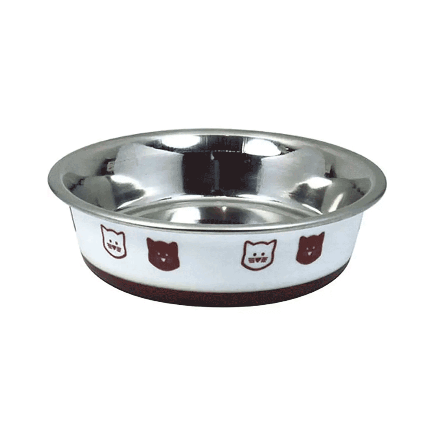 Comedouro Gatos Inox Fusion Branco Jambo