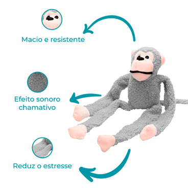 Pelucia-Macaco-Limited-Jambo-Cinza-Detalhes