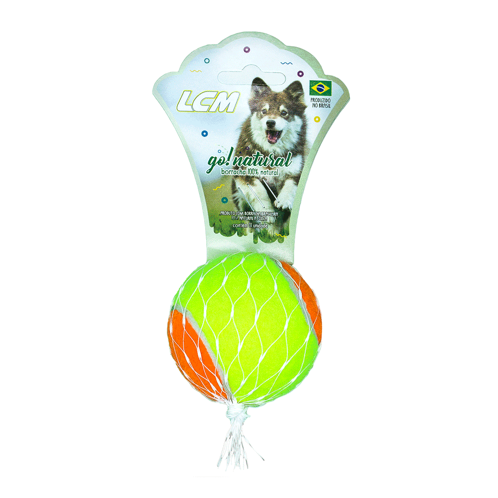 Bolinha de Tênis Bicolor LCM Amarela e Laranja