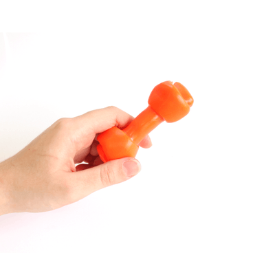 Brinquedo Osso Flexi Bone Laranja Odontopet até 7 kg Tamanho