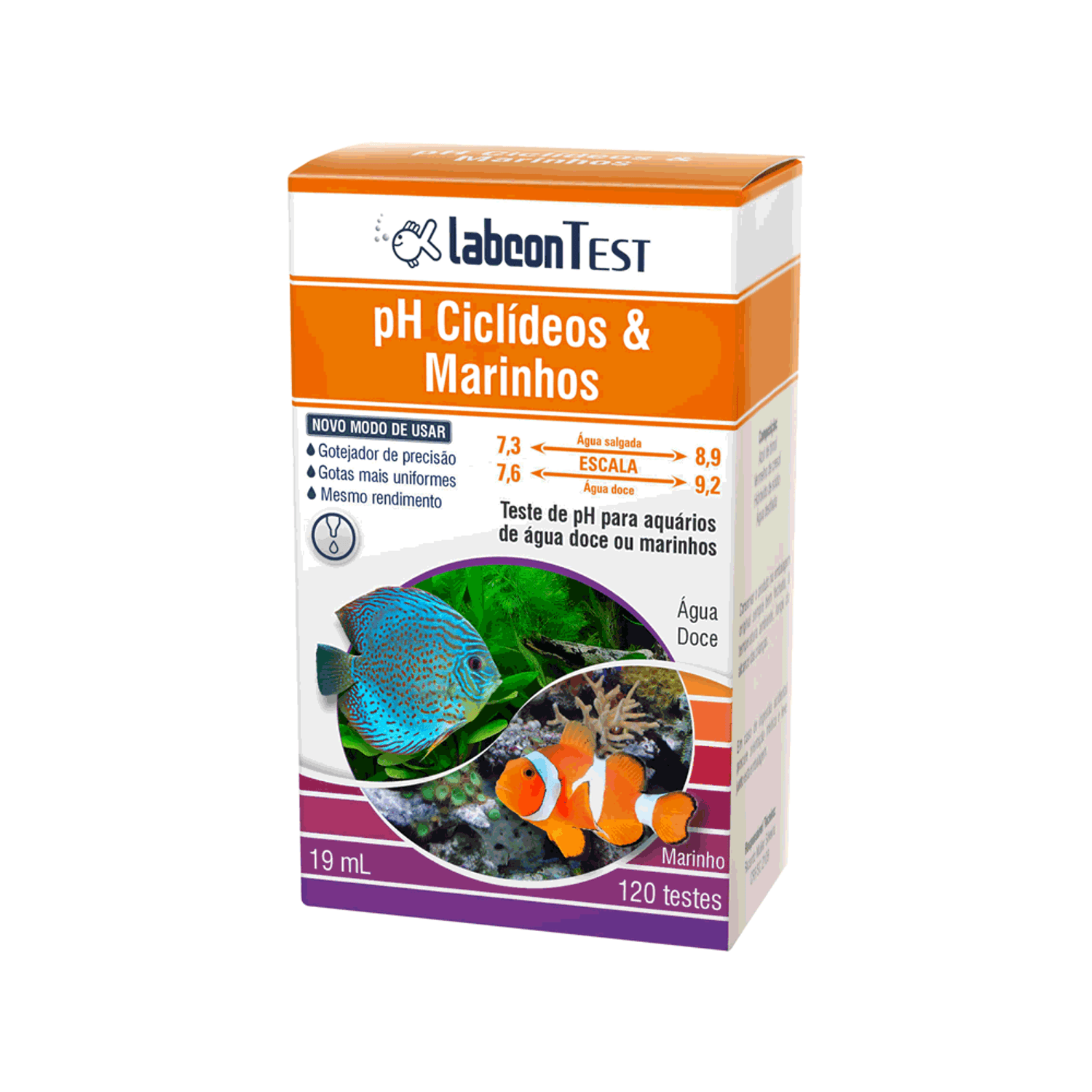 Test PH Ciclideos e Marinhos Labcon Alcon 19ml