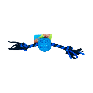 Brinquedo de Corda com Cara de Et para Cachorro Savana Azul - Único