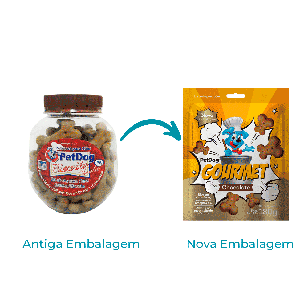 Biscoito para Cães Chocolate Pet Dog