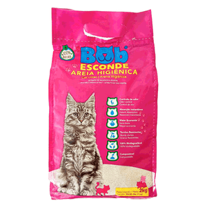 Areia Higiênica para Gatos Bob Esconde - 2kg