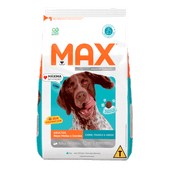 Ração Max para Cães Adultos Raças Médias e Grandes Carne, Frango e Arroz 15kg