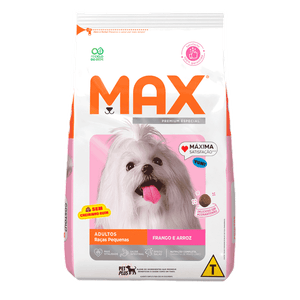 Ração Max para Cães Adultos Raças Pequenas Frango e Arroz