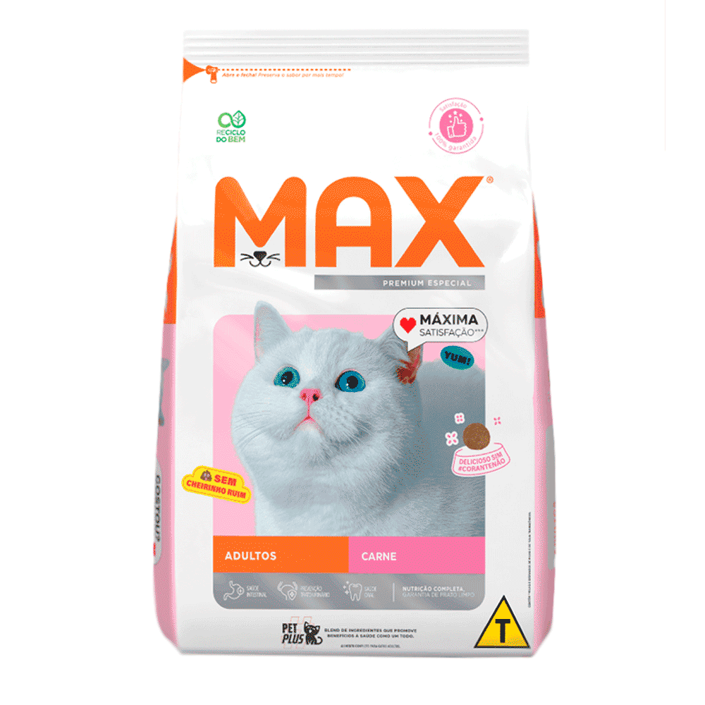 Ração Max para Gatos Adultos Carne