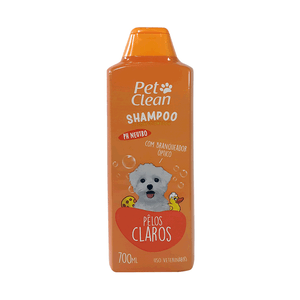 Shampoo 2 em 1 Pelos Claros Pet Clean - 700 ml