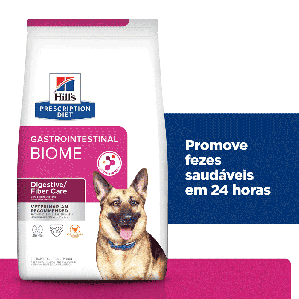 Ração Hill's Prescription Diet GI Biome para Cães Adultos Gastrointestinal