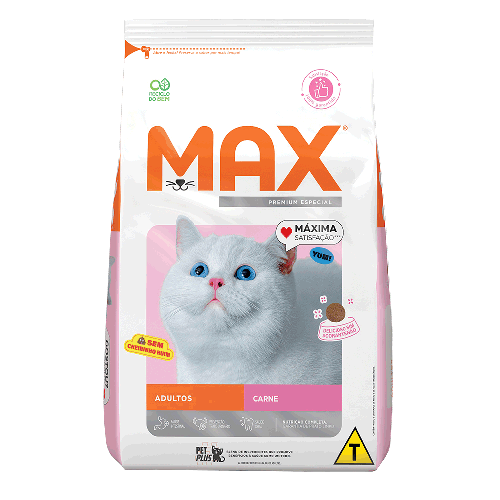 Ração Max para Gatos Adultos Carne