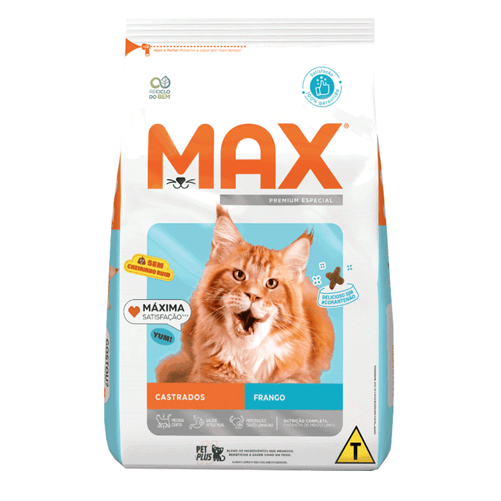 Ração Max para Gatos Castrados Frango