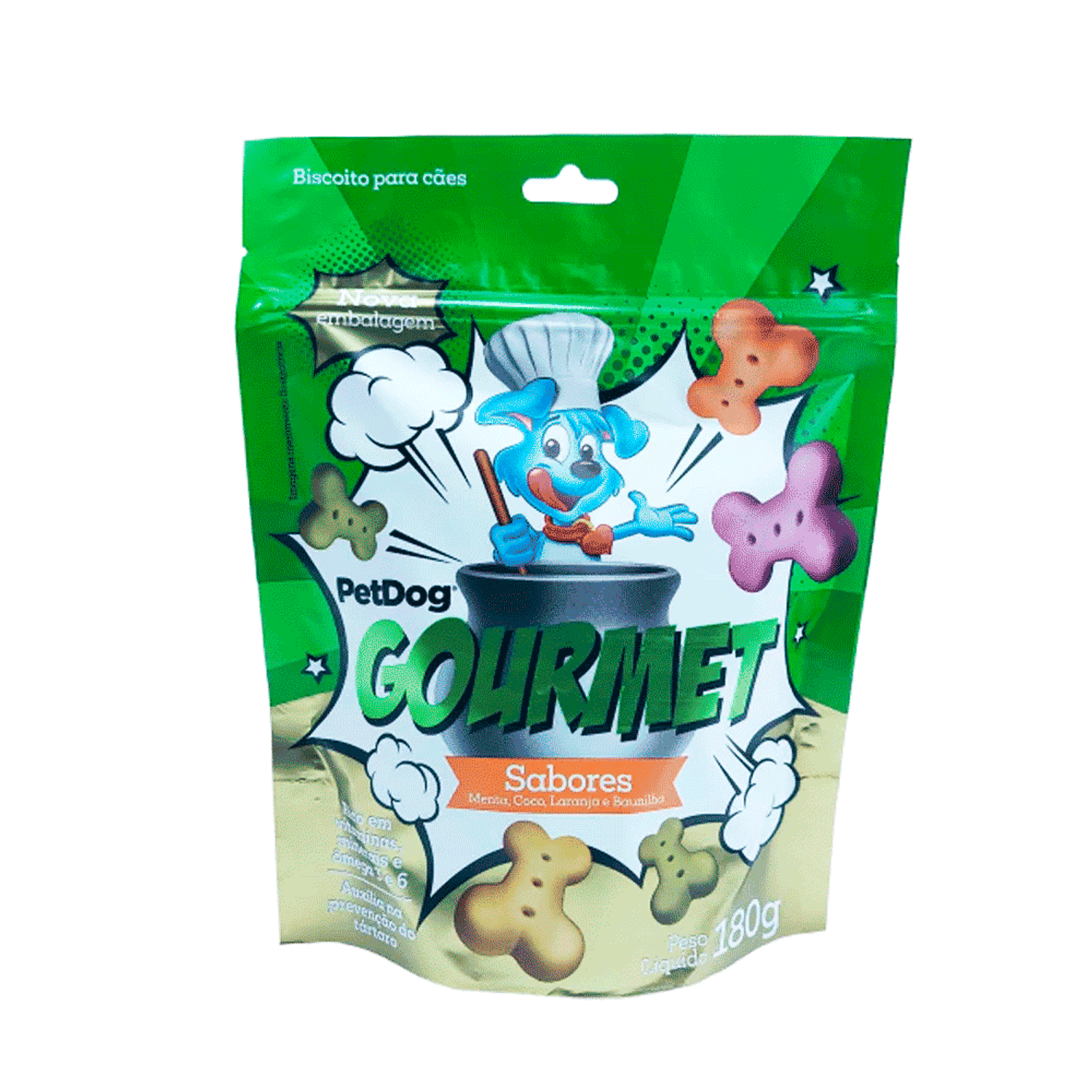 Biscoito para Cães Sabores Pet Dog Embalagem