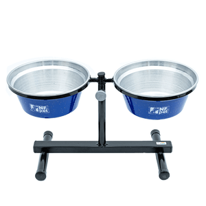 Comedouro Duplo Premium NF Pet Azul