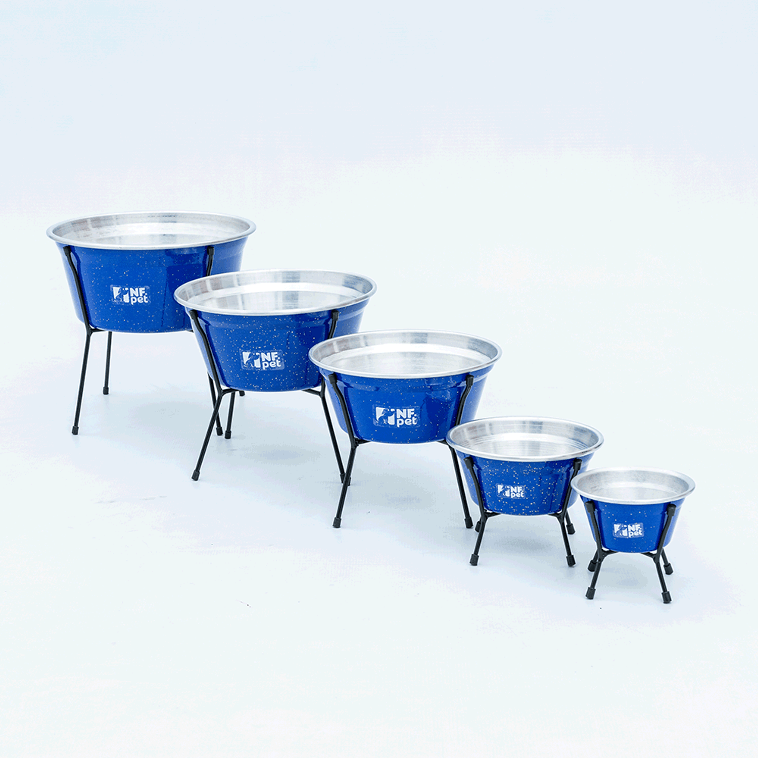 Comedouro Aramado Simples NF Pet Azul todos os tamanhos