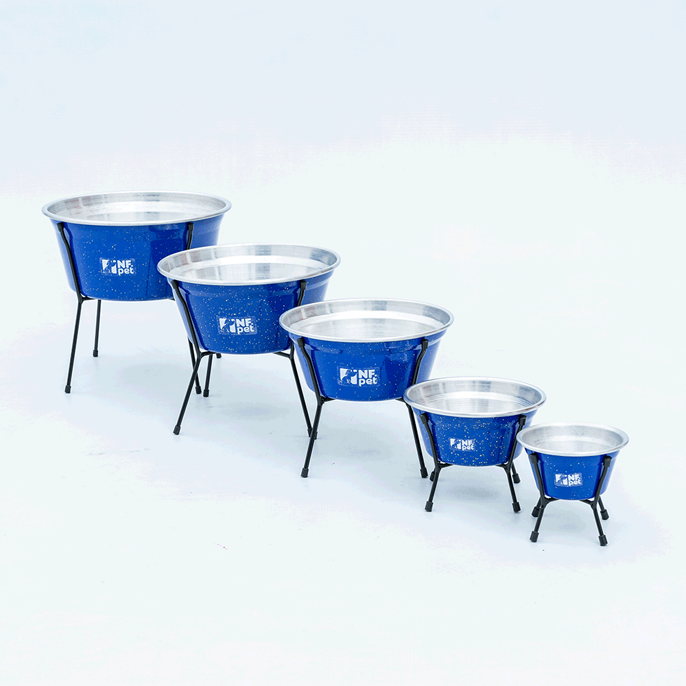 Comedouro Aramado Simples NF Pet Azul