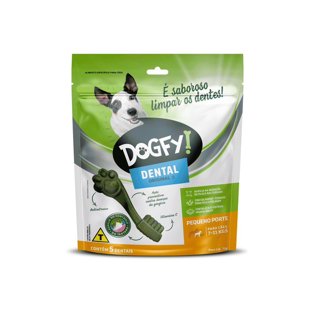Petisco Dogfy Dental para Cães de Pequeno Porte