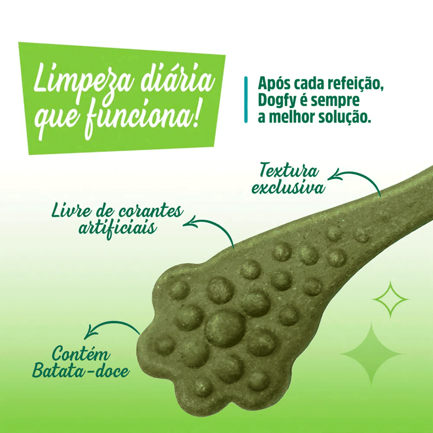 Petisco Dogfy Dental para Cães Limpeza Diária