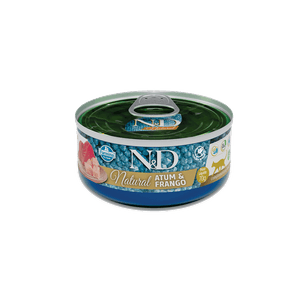 Ração Úmida N&D Natural Gatos Adultos Atum e Frango - 70 g