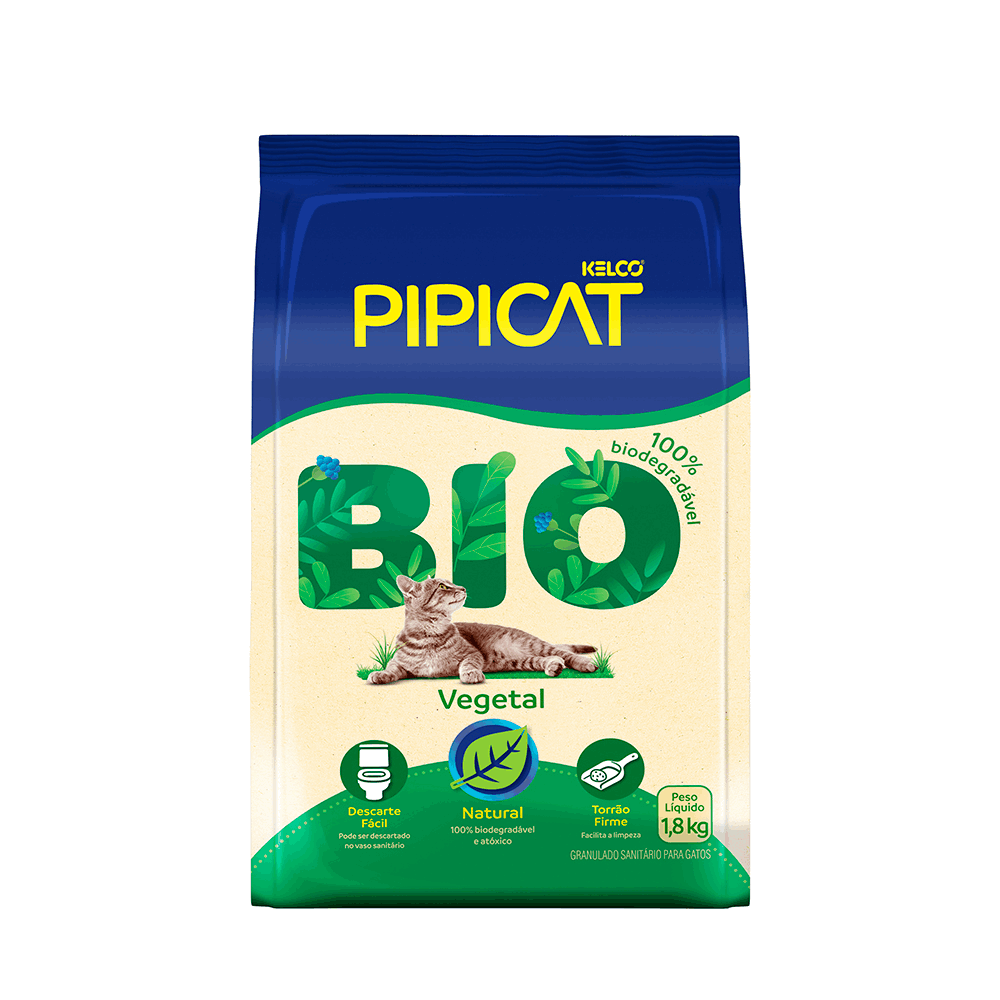 Granulado Sanitário para Gatos Pipicat Bio Vegetal