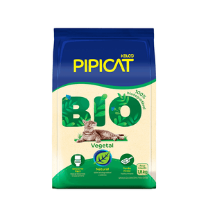 Granulado Sanitário para Gatos Pipicat Bio Vegetal - 1,8 kg