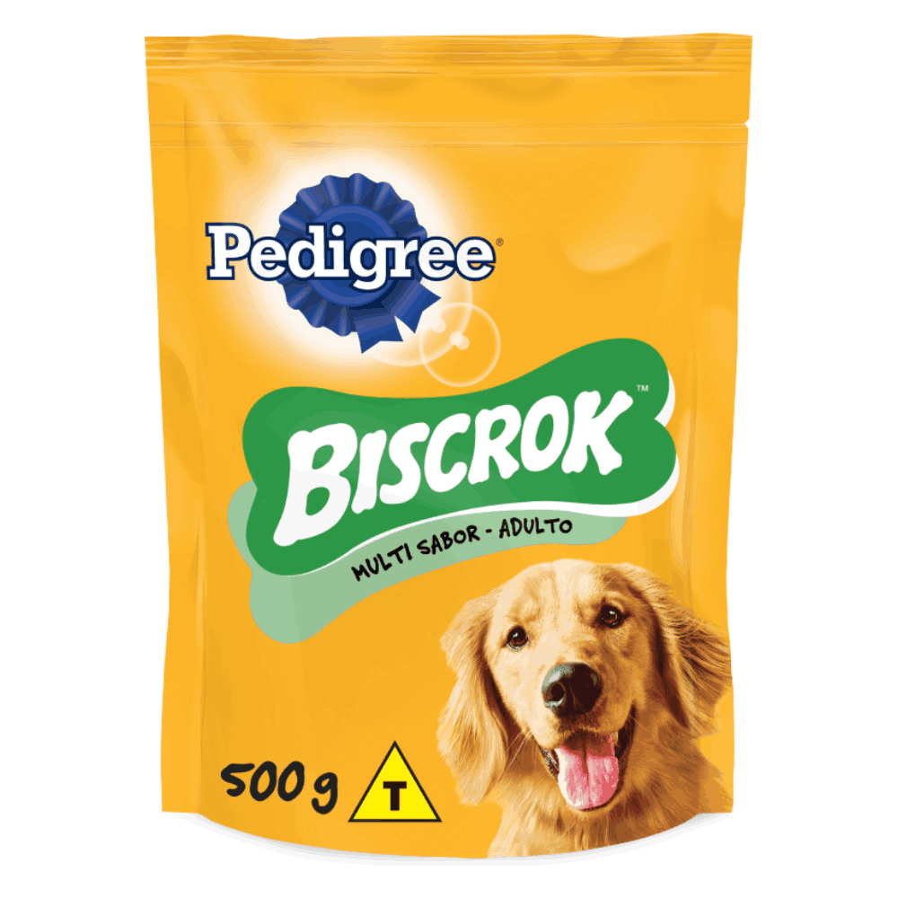 Biscoito Pedigree Biscrok Cães Adultos Multi
