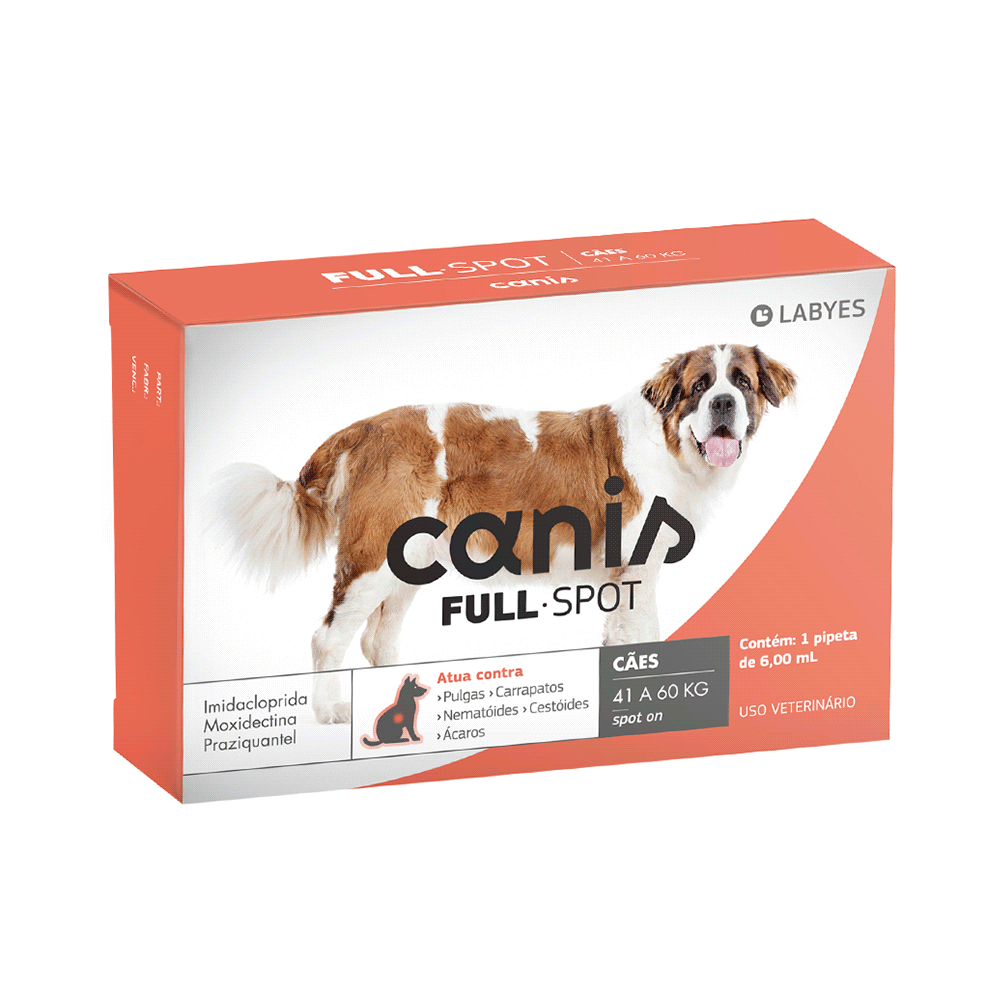 Antiparasitário Canis Fullspot 41 a 60kg