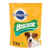 Biscoito Pedigree Biscrok Cães Adultos Raças Pequenas