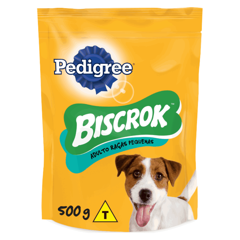 Biscoito Pedigree Biscrok Cães Adultos Raças Pequenas