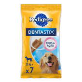 petisco pedigree dentastix cuidado oral para cães adultos raças grandes frente