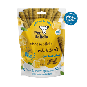 Petisco Pet Delícia Cheese Sticks Vegetariano - 120 g