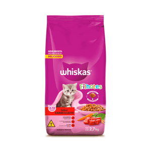 Ração Whiskas Gatos Filhotes Carne e Leite