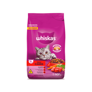 Ração Whiskas Gatos Adultos Carne