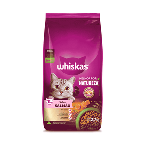 Ração Whiskas Gatos Adultos Melhor Por Natureza Salmão