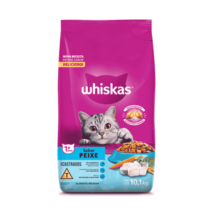 Ração Whiskas Gatos Adultos Castrados Peixe