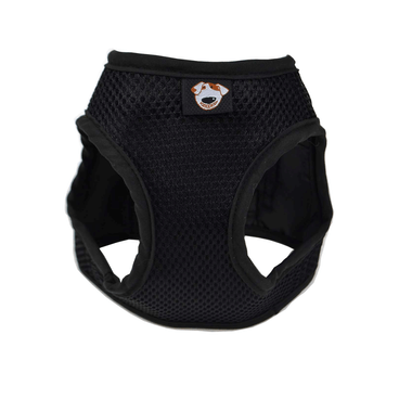 Peitoral com Guia para Cães Emporium Distripet Preto frente