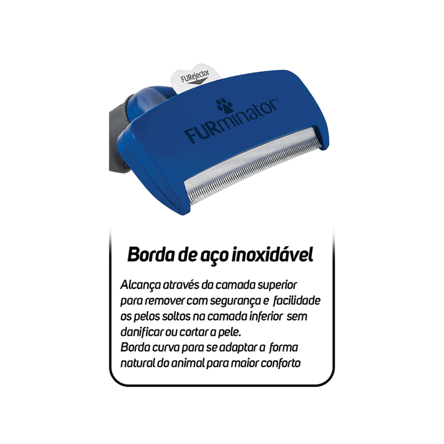 Furminator-Grande-para-Caes-de-Pelo-Curto-borda-de-aco