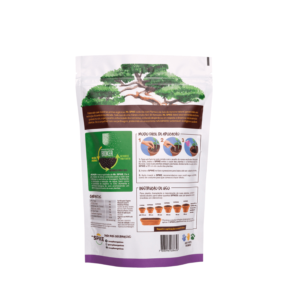 Fertilizante Orgânico para Bonsai Mr. Spike