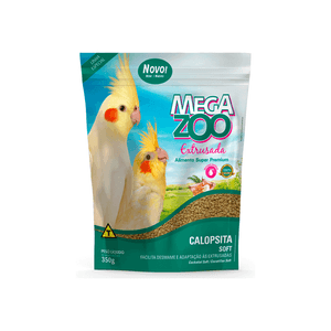 Ração Extrusada Megazoo Soft para Calopsita - 350 g