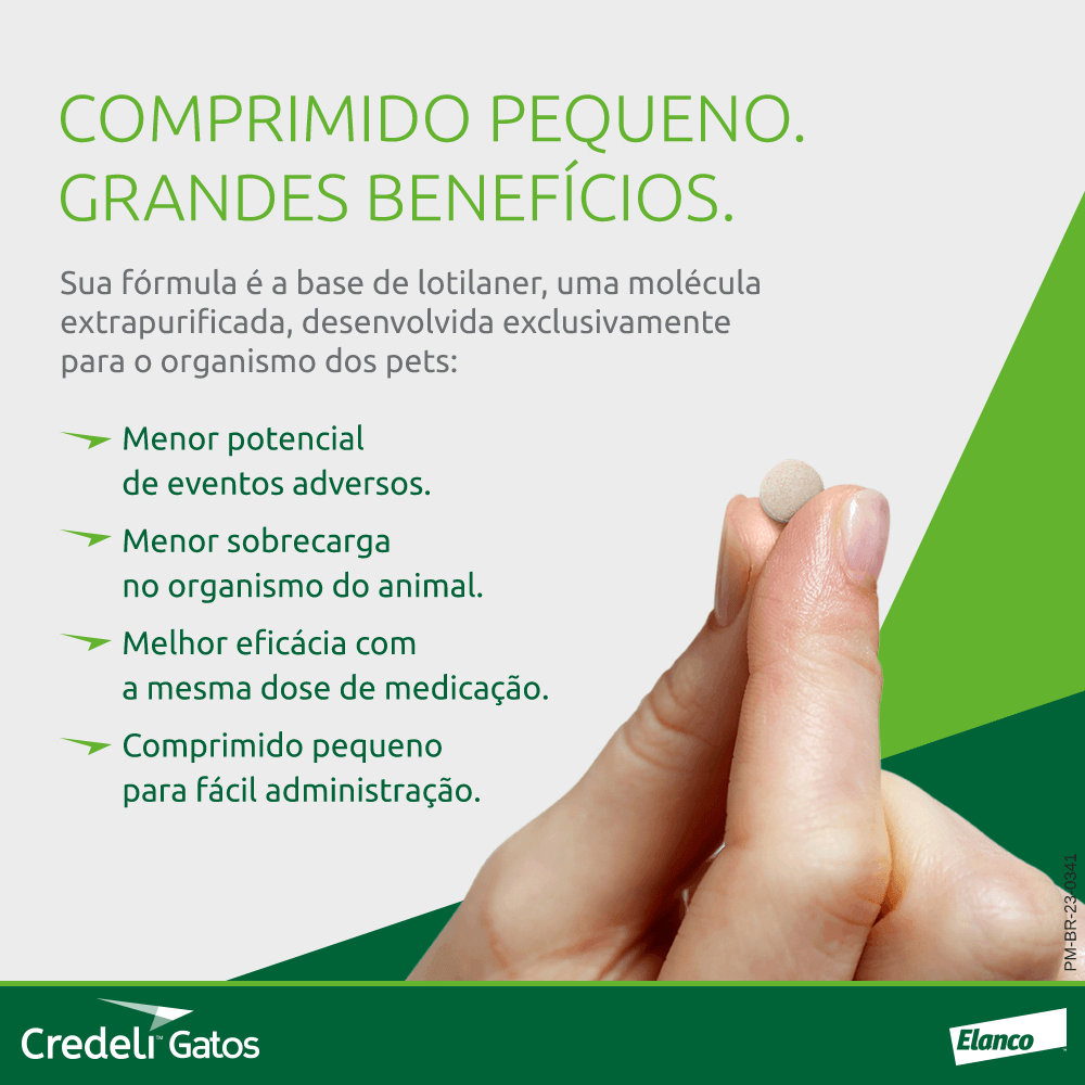 Antipulgas Credeli 48mg Gatos 2,1kg a 8kg