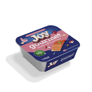 Ração Úmida Joy Gourmet para Gatos Adultos Salmão e Ervas Finas - 85g