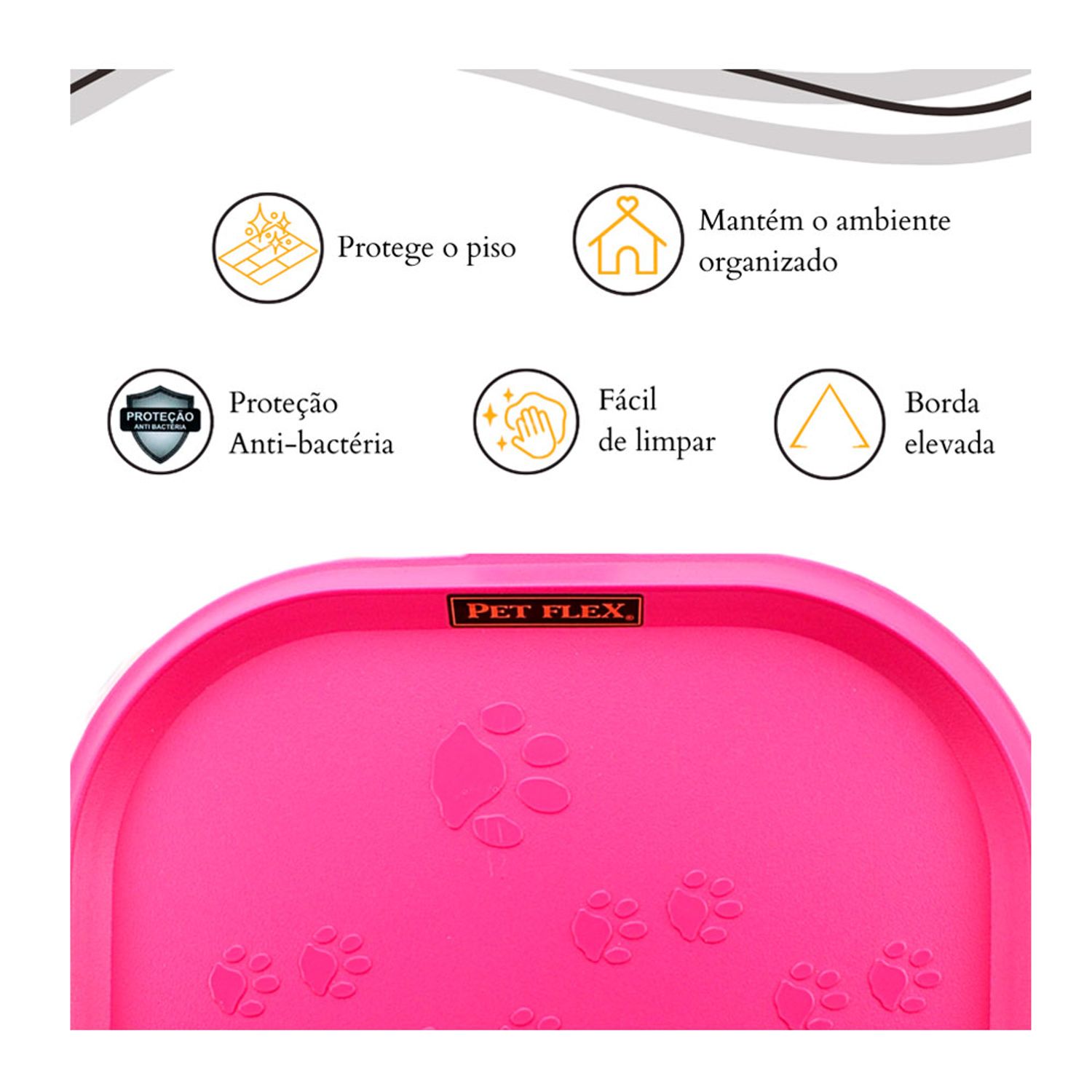 Jogo Americano Dinner Clean Pet Flex Rosa atribuições