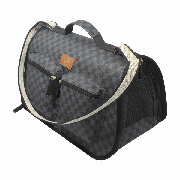 Bolsa de Transporte Fechada Luxo Fábrica Pet Grey Único