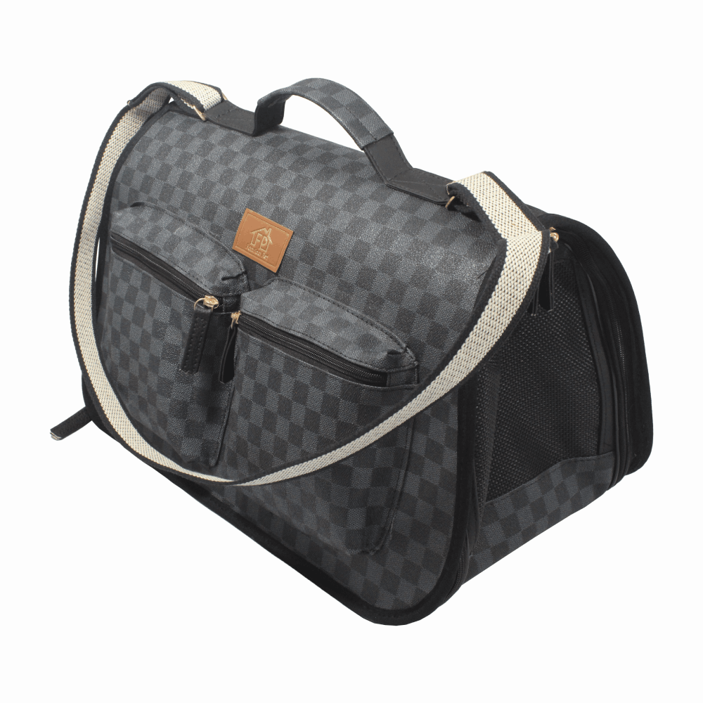 Bolsa de Transporte Fechada Luxo Fábrica Pet Grey