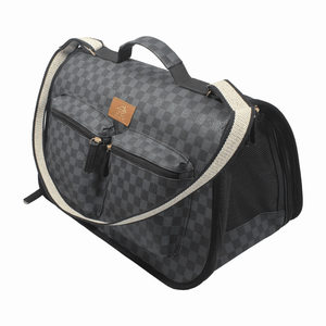 Bolsa de Transporte Fechada Luxo Fábrica Pet Grey - Único