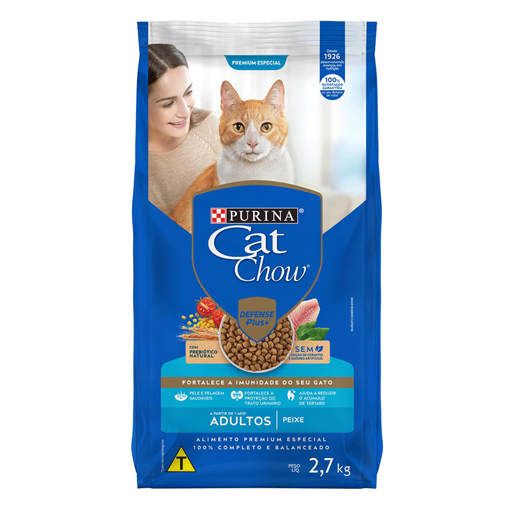 Ração Cat Chow Adultos Peixe