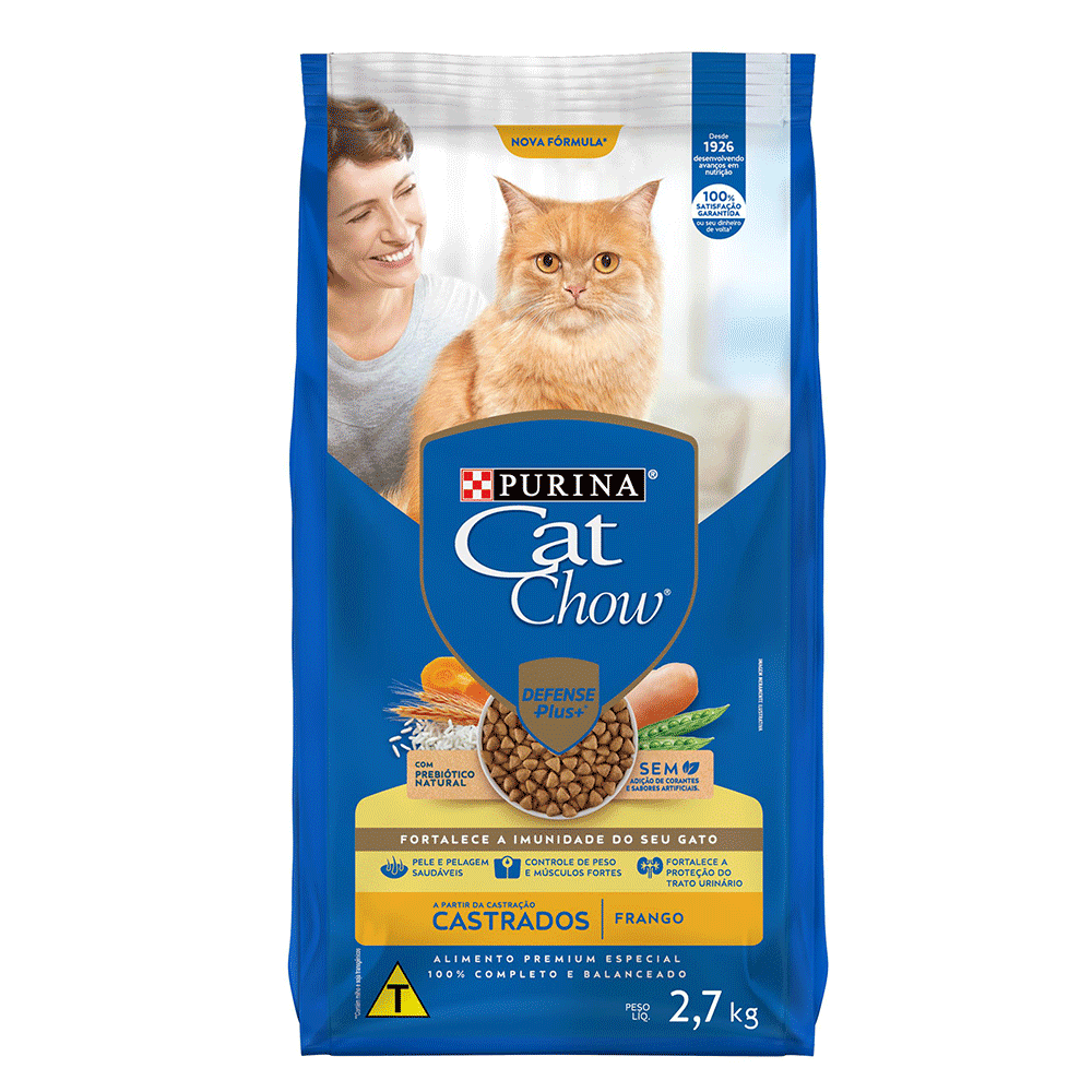 Ração Cat Chow Castrados Frango