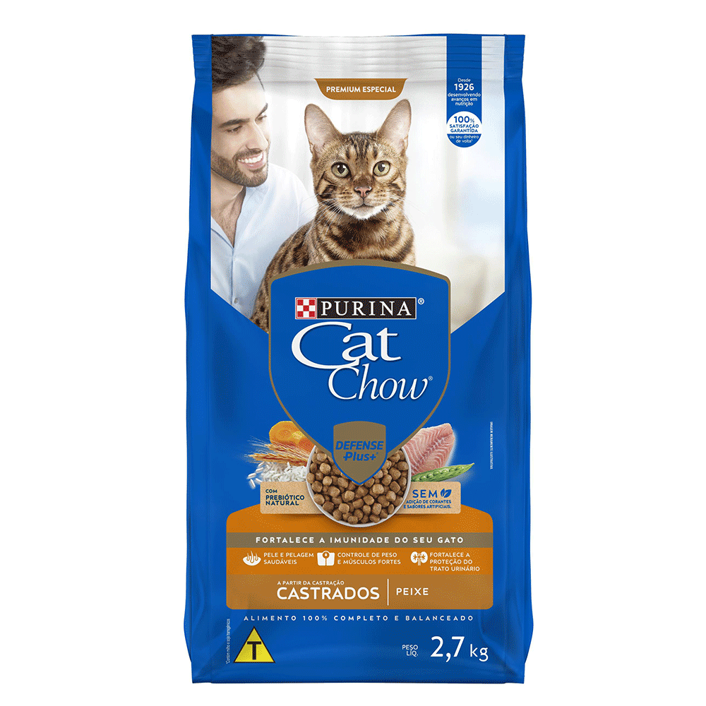 Ração Cat Chow Castrados Peixe