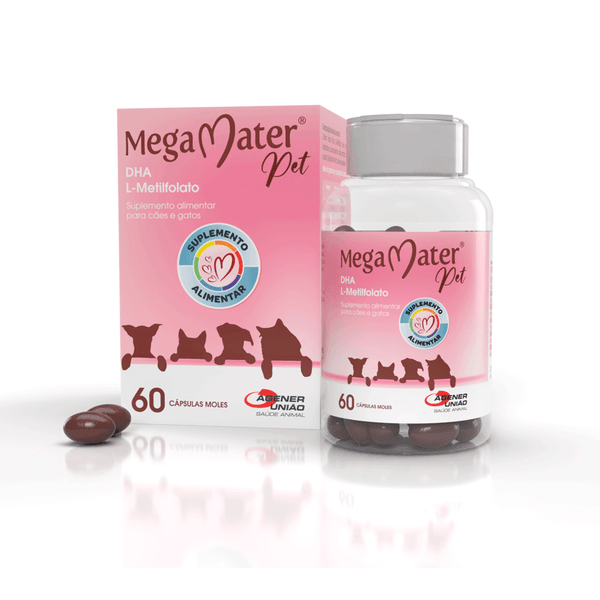 Suplemento Alimentar Mega Mater Pet Agener 60 Cápsulas