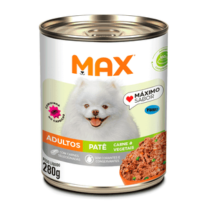 Ração Úmida Max Cães Adultos Patê Carne e Vegetais - 280 g