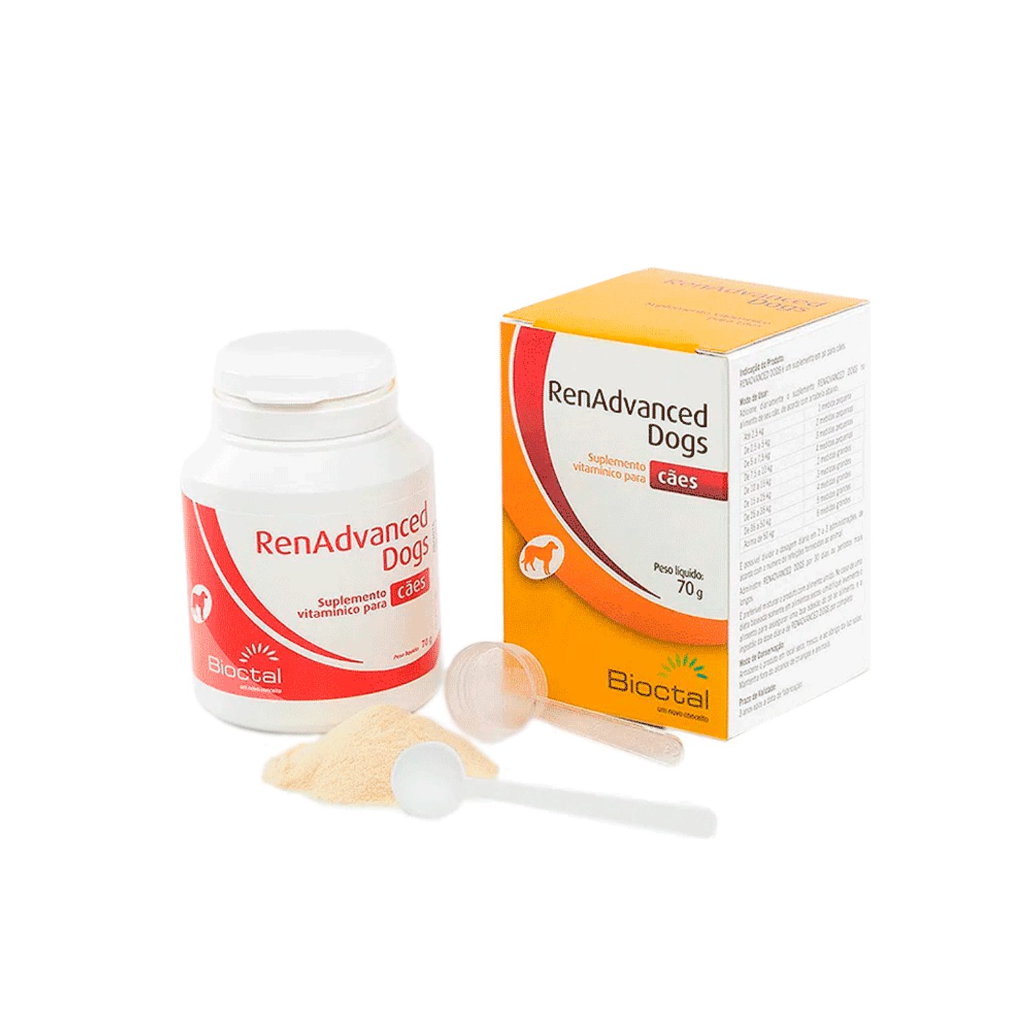 Suplemento Vitamínico RenAdvanced Dogs Bioctal 70g